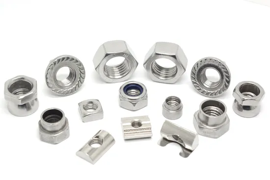 All Size Available Stainless Steel Nut A2-70 Hex Nut Flange Nut Wing Nut Coupling Nut Bolt Nut Rivet Nut Wing Nut Lock Nut